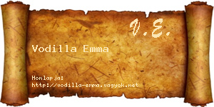 Vodilla Emma névjegykártya